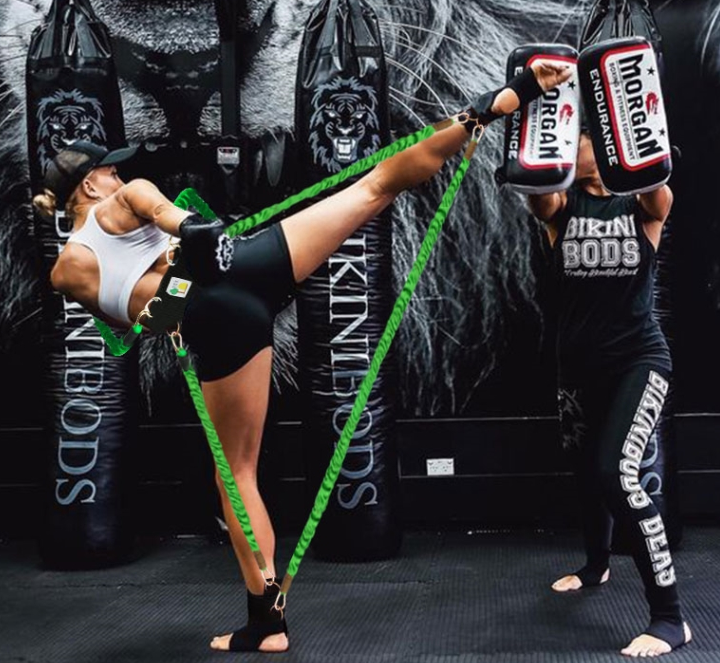 Taekwondo Boxing Basketball Leg Trainer with Resistance Bands